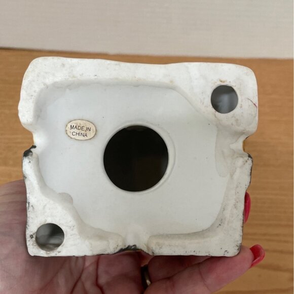 Vtg Christmas Village House Flowers & Fruits Shop Lighted Ceramic Holiday Decor - Picture 6 of 8